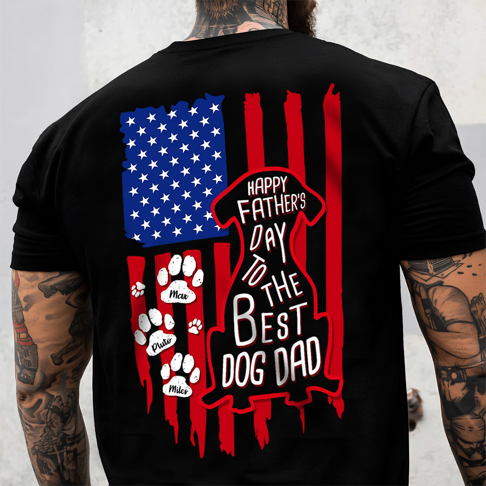 Personalized Father's Day Comfort Shirt for Dog Dads Unique Gift Comfort Shirt Back GradoCreations