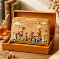 Personalized Leather Long Wallet Disney Pooh 100th Anniversary Gift for Movie Fans