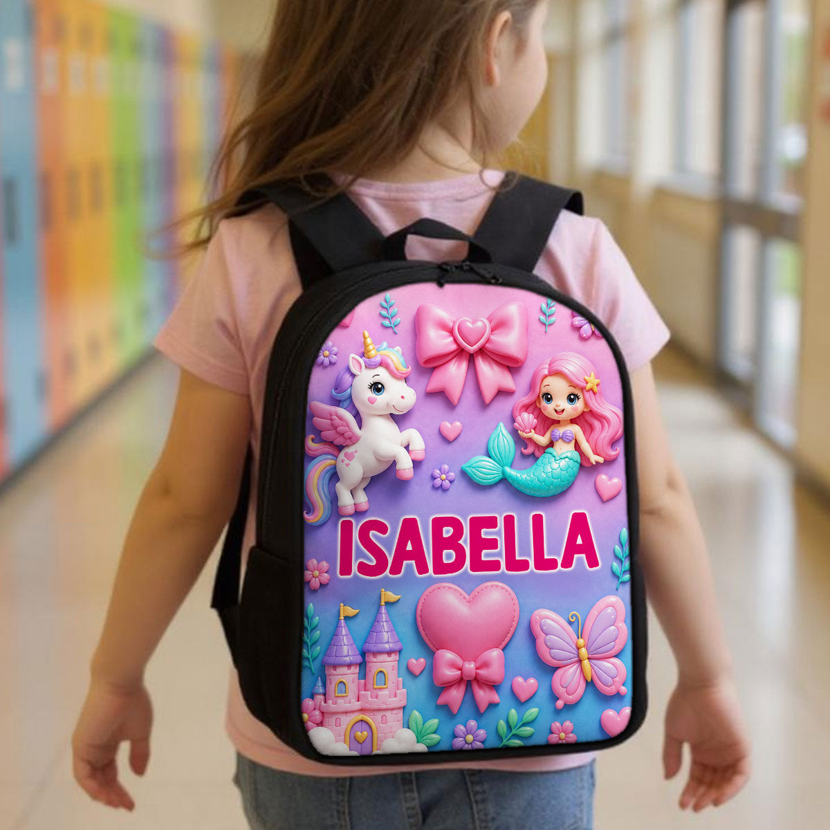 Personalized Animal Backpack Set for Kids - Custom Name School Gear