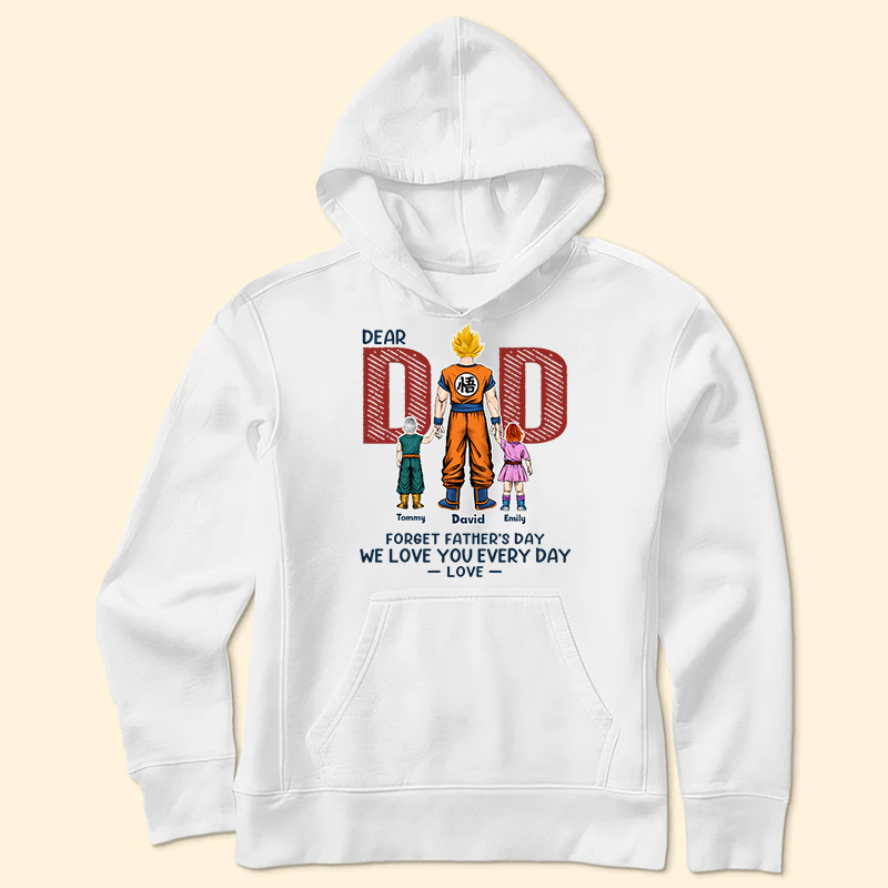 Personalized Love You Everyday T-Shirt Gift for Dad | Custom Family Design Cotton Apparel GradoCreations