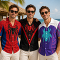 Personalized Superhero Hawaiian Shirt Costume for Him Hawaiian Shirt GradoCreations