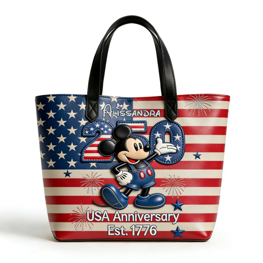 Personalized Cute Animals Tote Bag US 250th Anniversary Gift