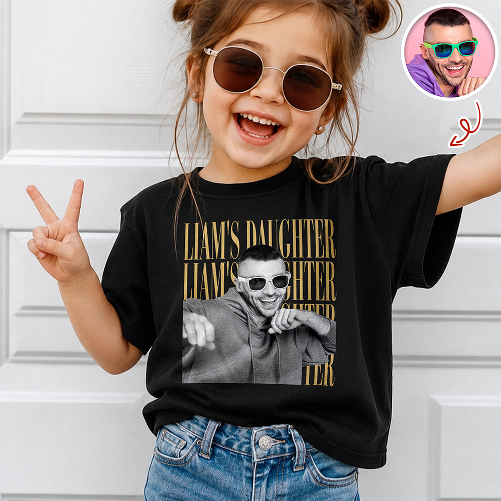Personalized Vintage Photo Family Sweatshirt Custom Gift for Kids HN590 - Retro Kid Sweatshirt GradoCreations