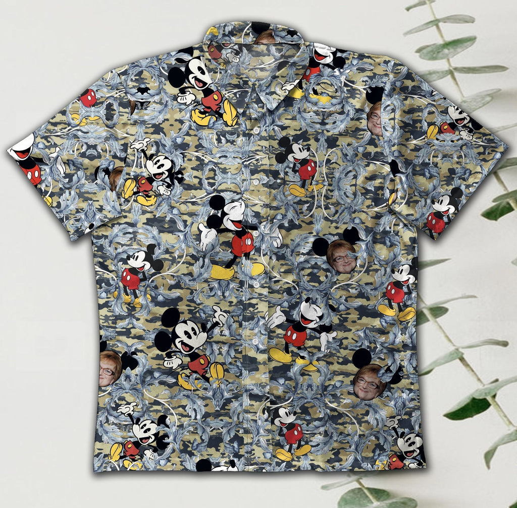 Personalized Mickey Mouse Hawaiian Shirt Custom Name Gift Hawaiian Shirt GradoCreations