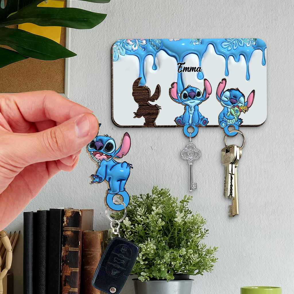 Personalized Ohana Key Holder Custom Name Gift for Home Key Holder GradoCreations