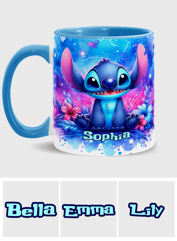 Personalized Ohana Accent Mug Custom Name Gift for Family Accent Mug GradoCreations
