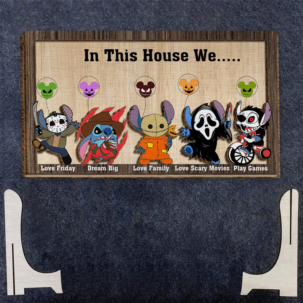 Personalized 2 Layered Wood Sign Custom Ohana Home Decor Gift 2 Layered Wood Sign GradoCreations