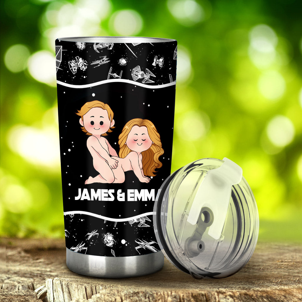 Personalized Best Butt In The Galaxy Tumbler for Couples Tumbler GradoCreations