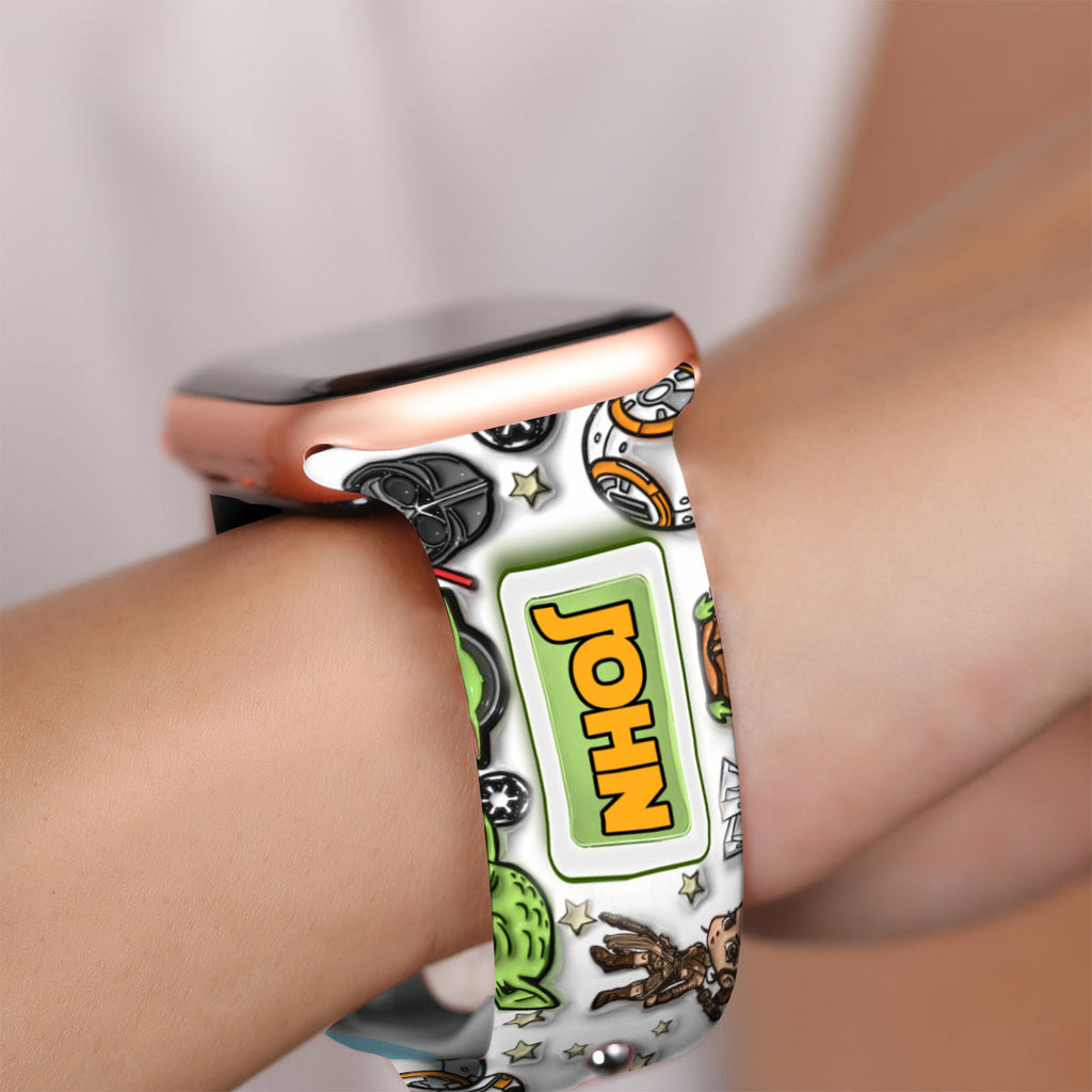 Personalized Star Wars Apple Watch Band Custom Name Gift Apple Watch Band GradoCreations