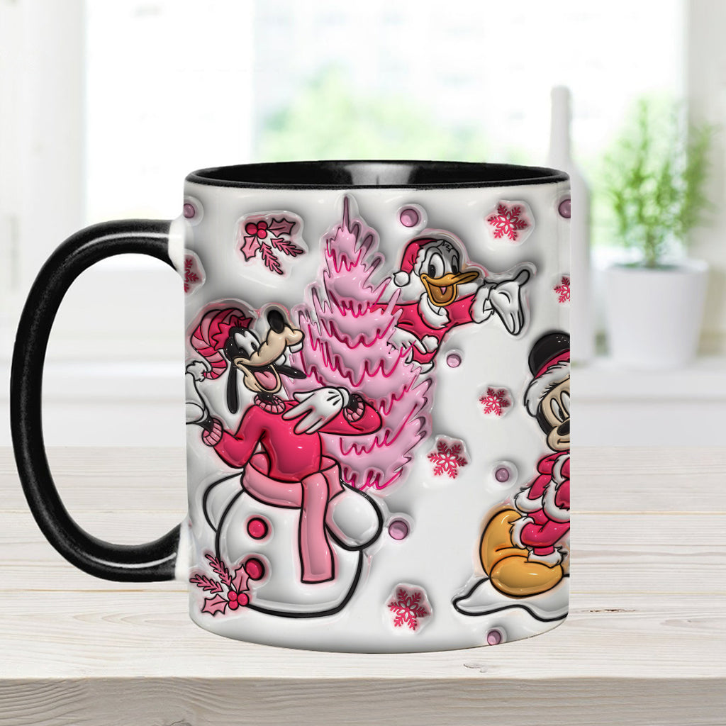 Personalized Christmas Mouse Accent Mug Custom Name Gift Accent Mug GradoCreations