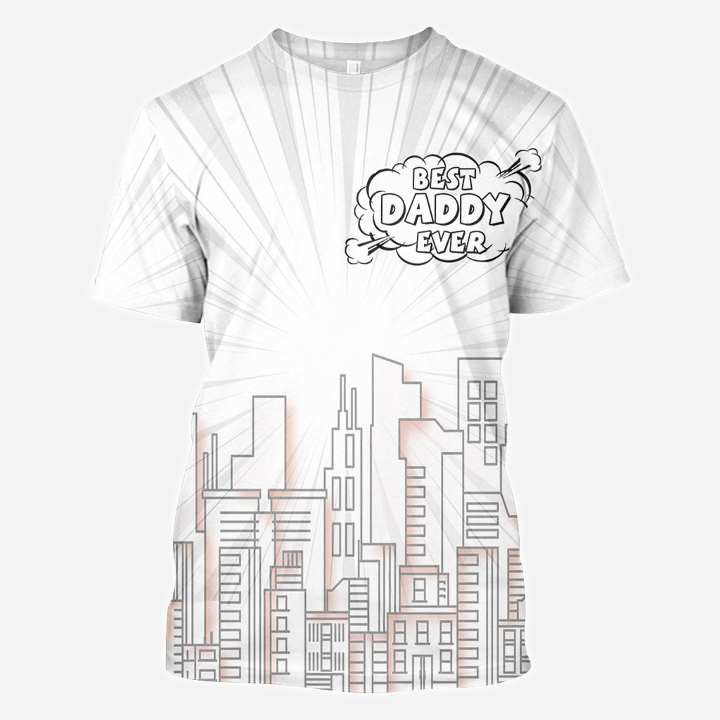 Personalized Best Dad Ever All Over Shirt Custom Family Design All Over Shirt GradoCreations