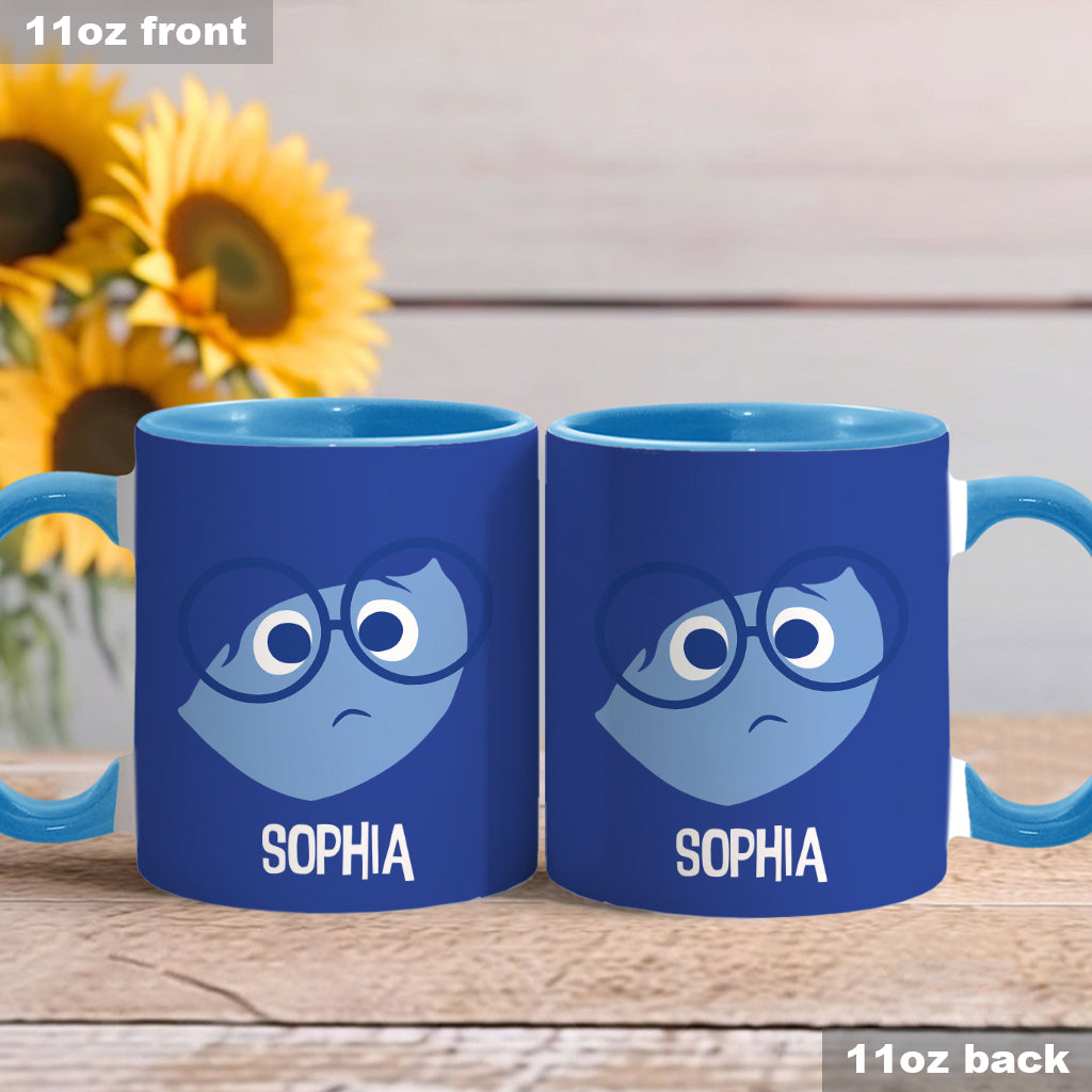 Personalized Two-Tone Accent Mug Custom Name Gift Accent Mug GradoCreations