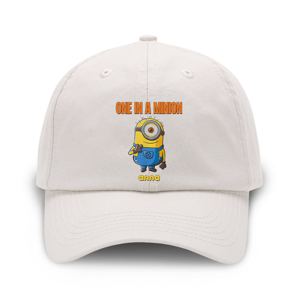 Personalized One In A Minion Embroidered Cap Gift for Kids Embroidered Classic Cap GradoCreations