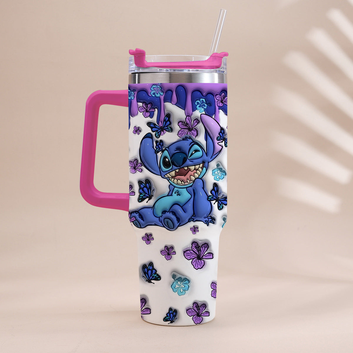 Personalized Ohana Tumbler with Handle Custom Name Gift Idea Tumbler With Handle GradoCreations