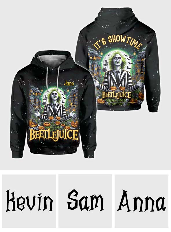 Personalized Beetlejuice All Over Shirt Custom Name Halloween Gift All Over Shirt GradoCreations
