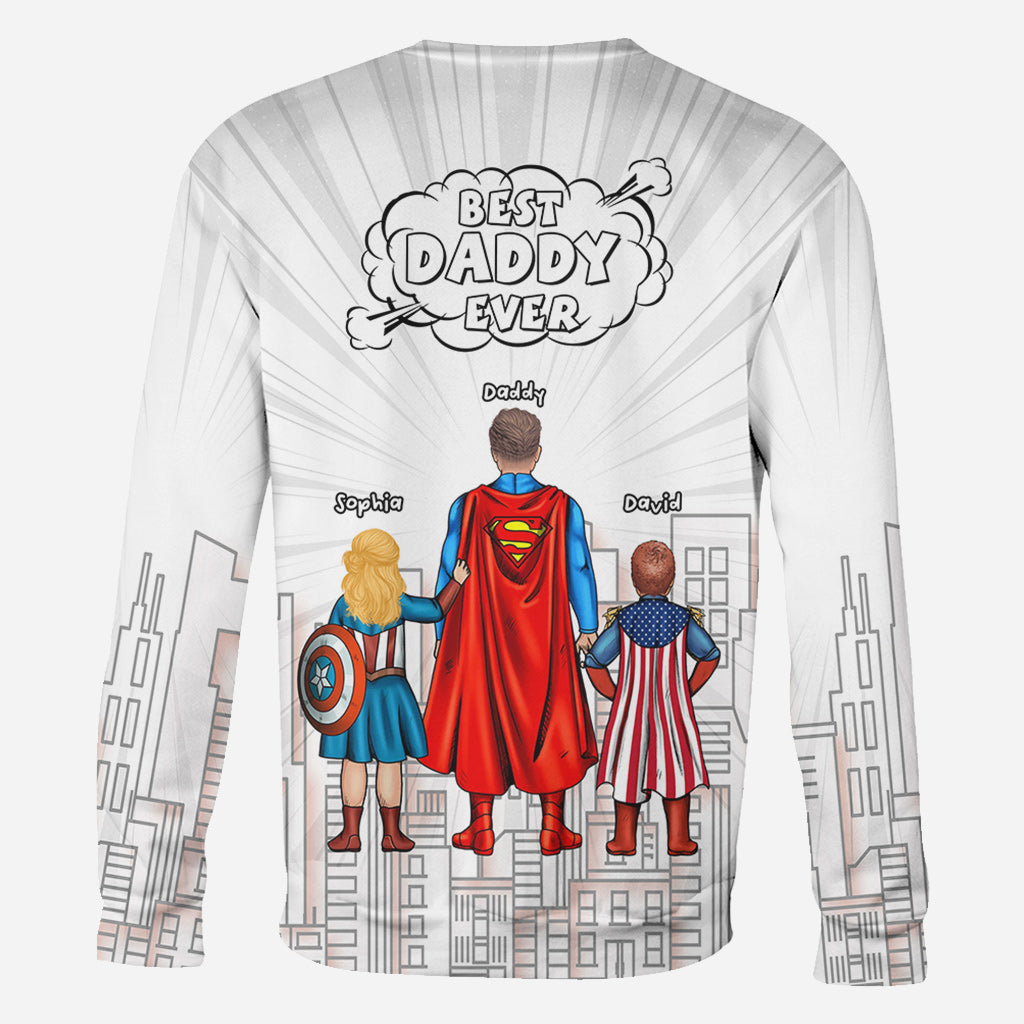 Personalized Best Dad Ever All Over Shirt Custom Family Design All Over Shirt GradoCreations