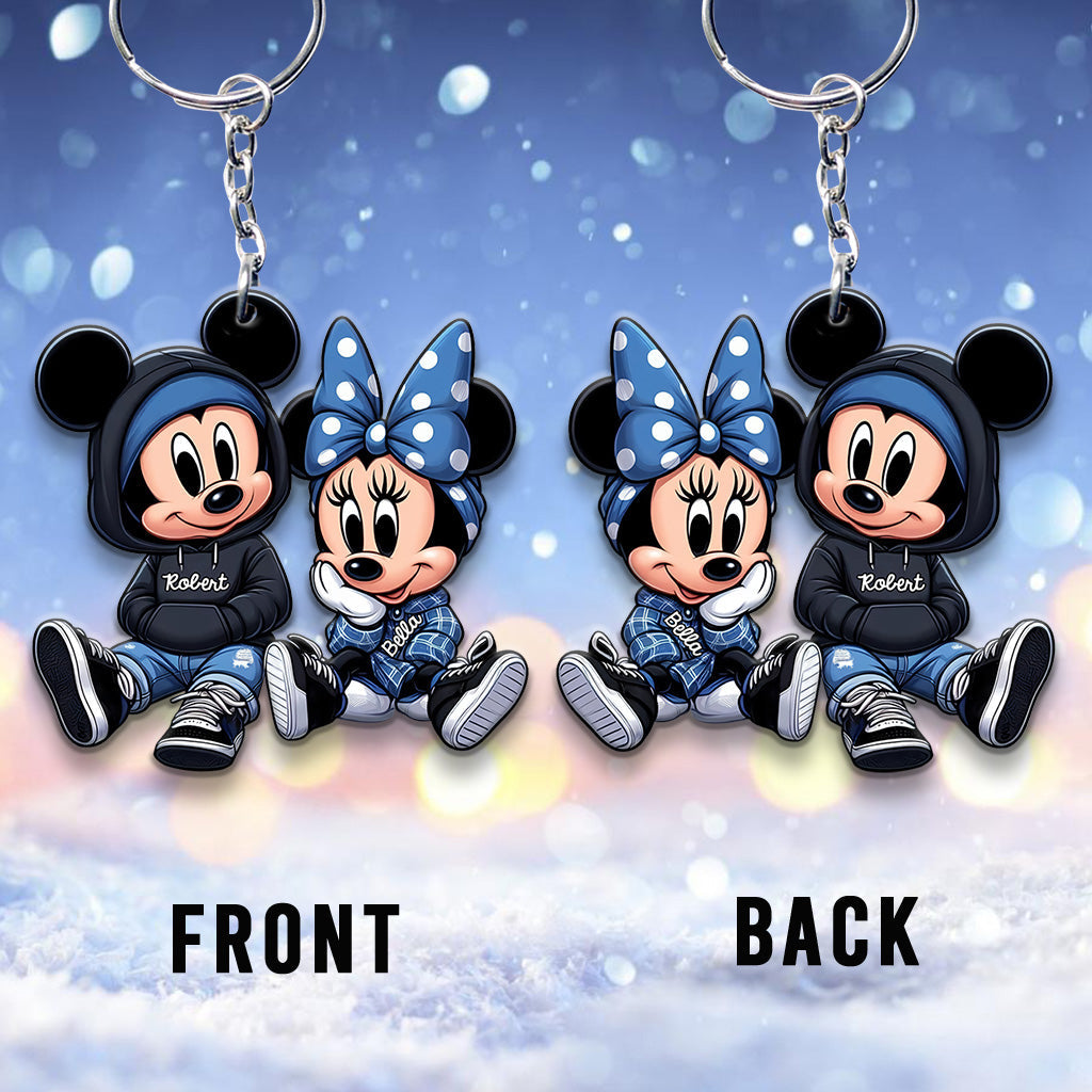 Personalized Chicano Mouse Keychain Custom Name Gift Keychain GradoCreations