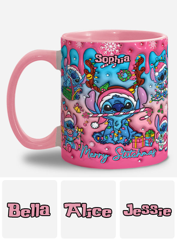 Personalized Ohana Accent Mug Christmas Gift for Mom Accent Mug GradoCreations