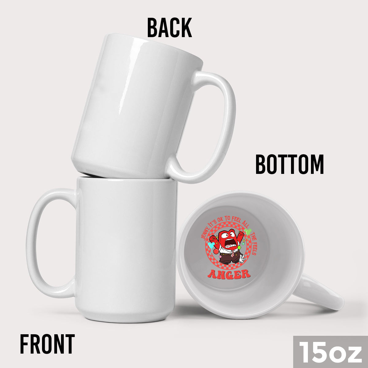 Personalized Hidden Message Mug Custom Name Gift for Mom Hidden Message Mug GradoCreations
