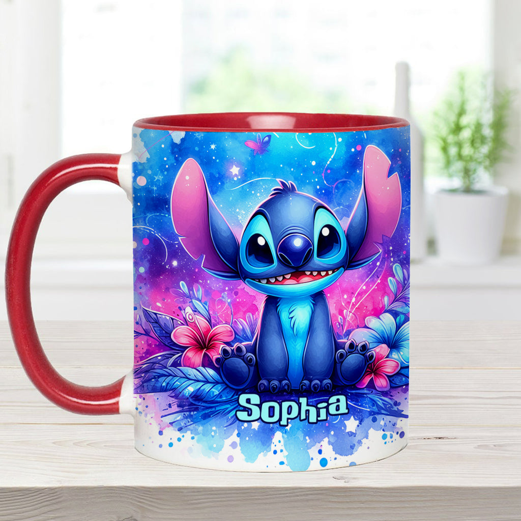 Personalized Ohana Accent Mug Custom Name Gift for Family Accent Mug GradoCreations