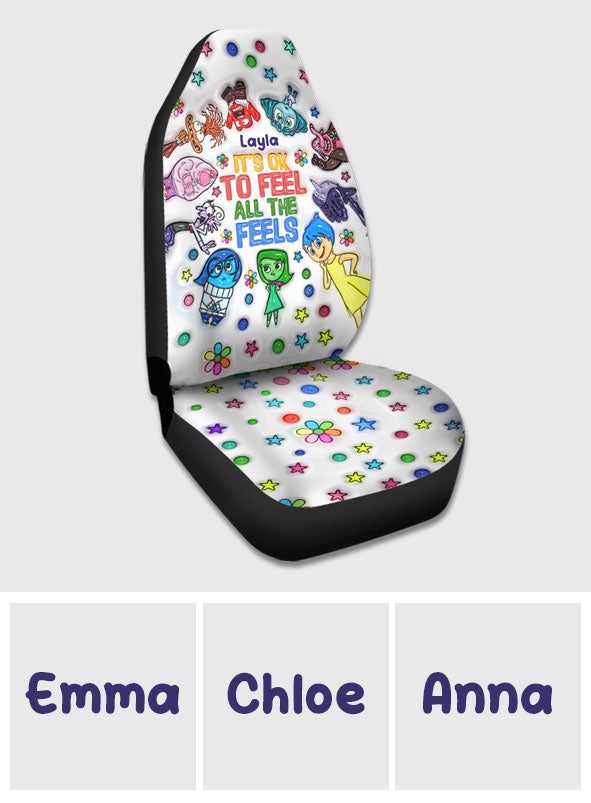 Personalized Car Seat Covers with Fun Design for Kids Gift Seat Covers GradoCreations