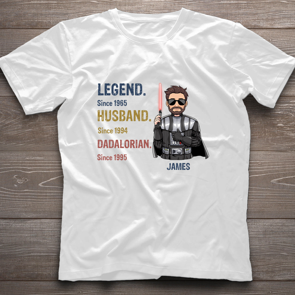 Personalized Star Wars T-shirt Hoodie Gift for Dad Legend Husband T-shirt & Hoodie GradoCreations