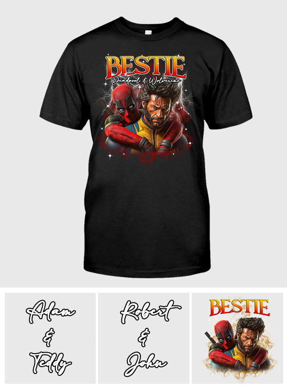 Personalized 90s Vintage Bootleg Tee Custom Bestie Shirt Gift T-shirt & Hoodie GradoCreations