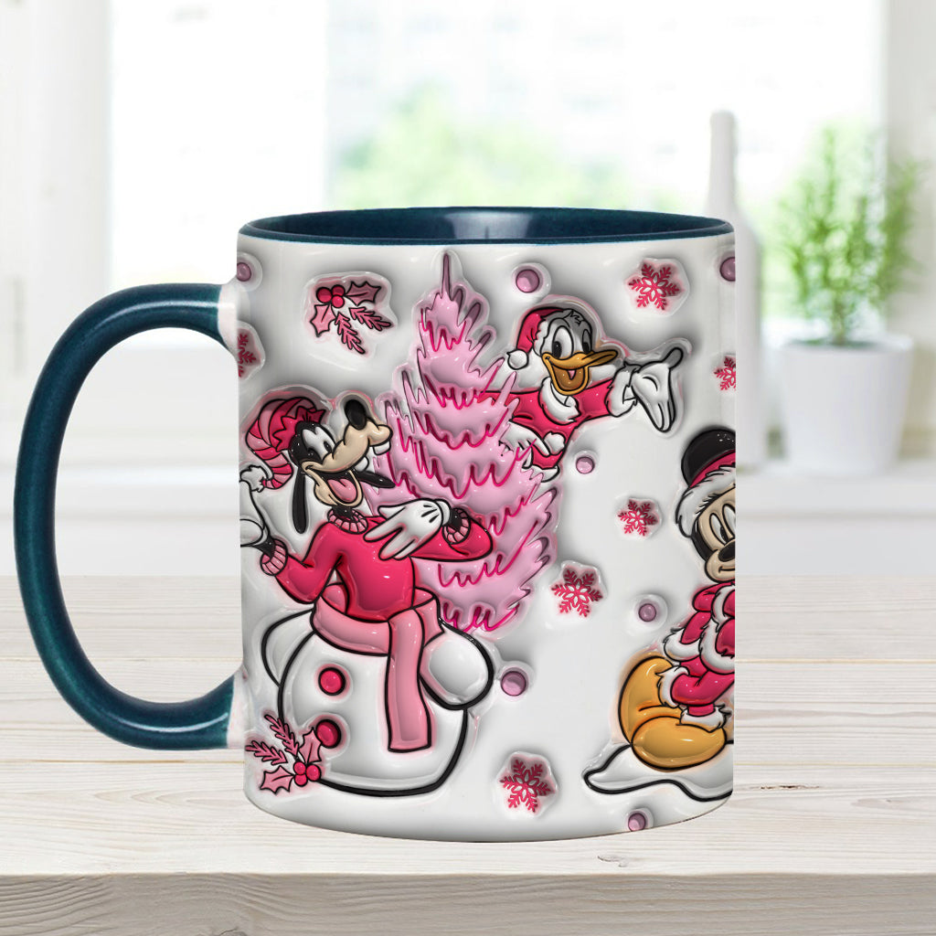 Personalized Christmas Mouse Accent Mug Custom Name Gift Accent Mug GradoCreations