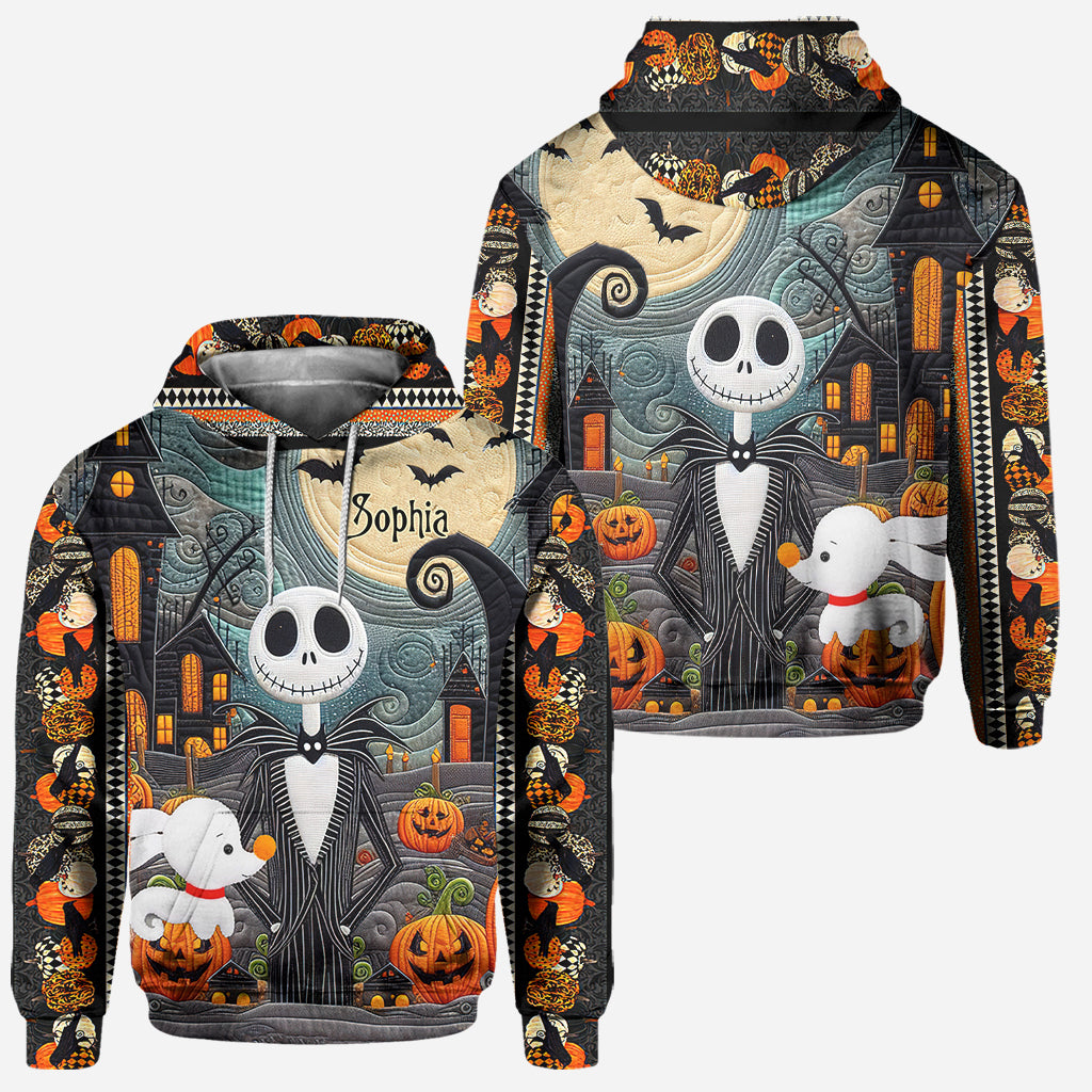 Personalized Halloween Hoodie & Leggings Set for Women | Custom Name Gift Hoodie & Leggings GradoCreations