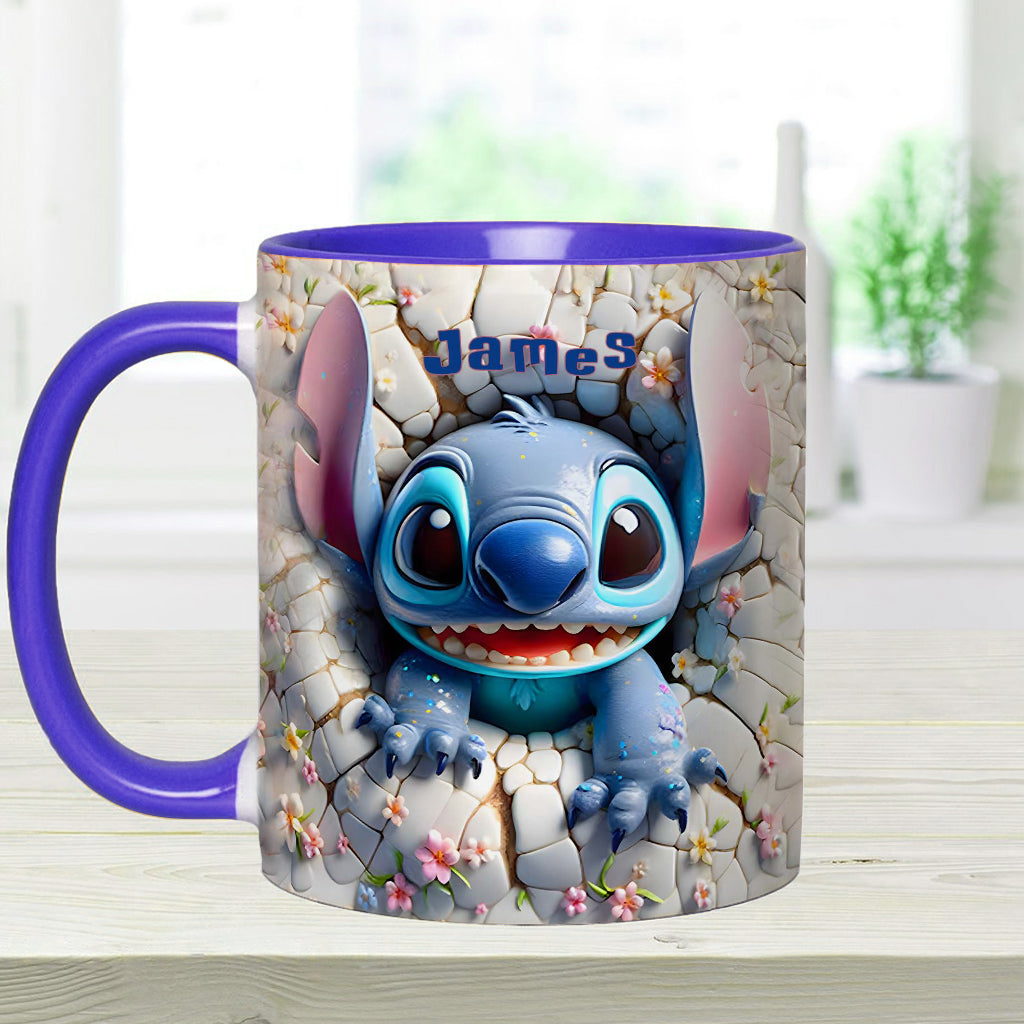 Personalized Ohana Accent Mug Custom Name Gift for Kids Accent Mug GradoCreations