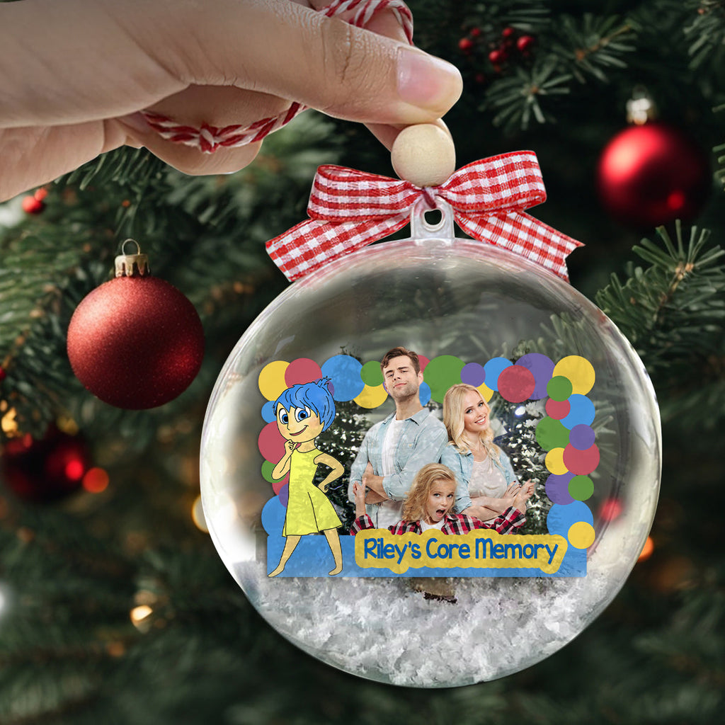 Personalized Snow Globe Ornament Custom Design Unique Gift for Christmas Snow Globe Ornament GradoCreations