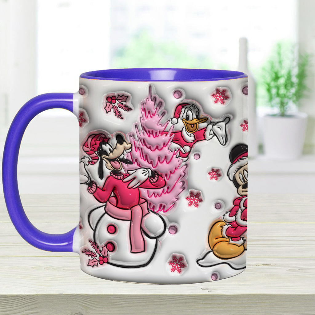 Personalized Christmas Mouse Accent Mug Custom Name Gift Accent Mug GradoCreations