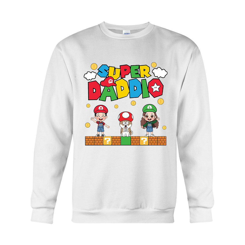 Personalized Super Daddio T-shirt & Hoodie Gift for Dad T-shirt & Hoodie GradoCreations