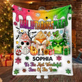 Personalized Hallothanksmas Blanket Custom Name Festive Gift Blanket GradoCreations