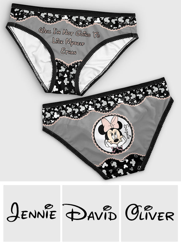 Personalized Lace Border Women Briefs Custom Name Gift Lace Border Women Briefs GradoCreations