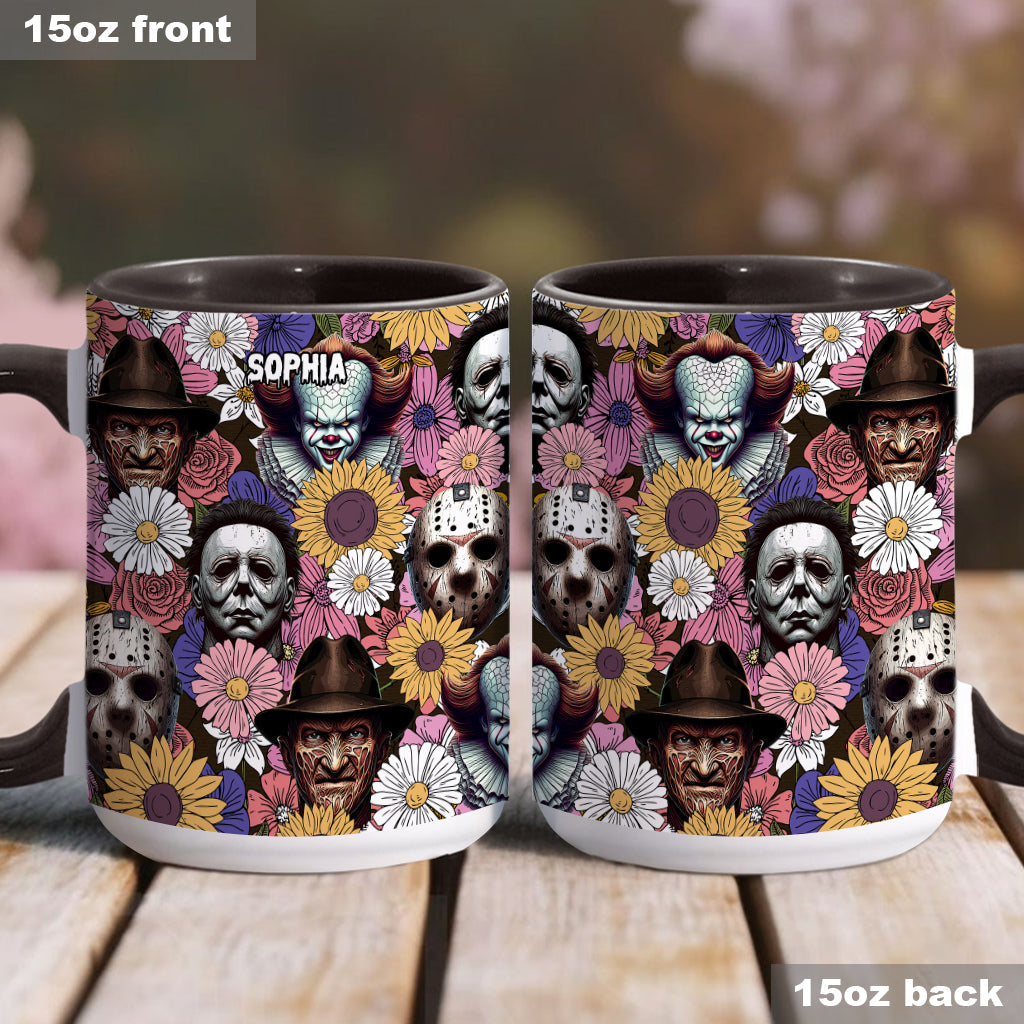 Personalized Horror Movie Accent Mug with Custom Name Gift Accent Mug GradoCreations