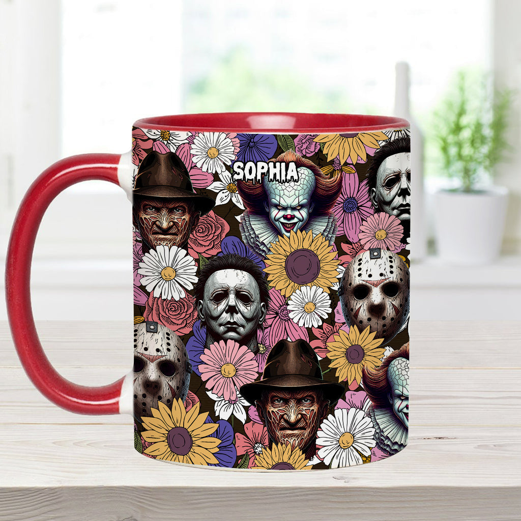 Personalized Horror Movie Accent Mug with Custom Name Gift Accent Mug GradoCreations