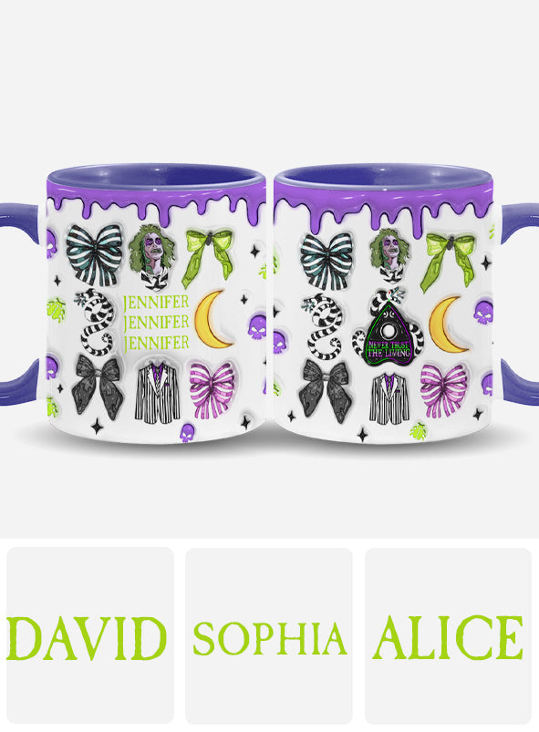 Personalized Accent Mug with Unique Design for Halloween Gift Accent Mug GradoCreations