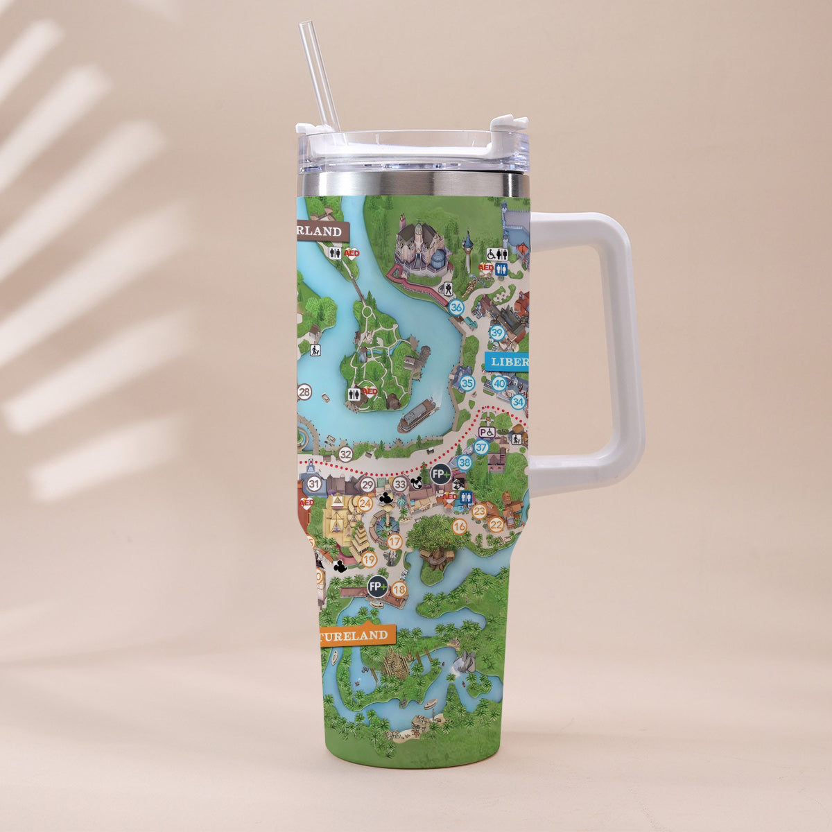 Personalized Magic Kingdom Mouse Tumbler with Handle | Unique Gift Tumbler With Handle GradoCreations