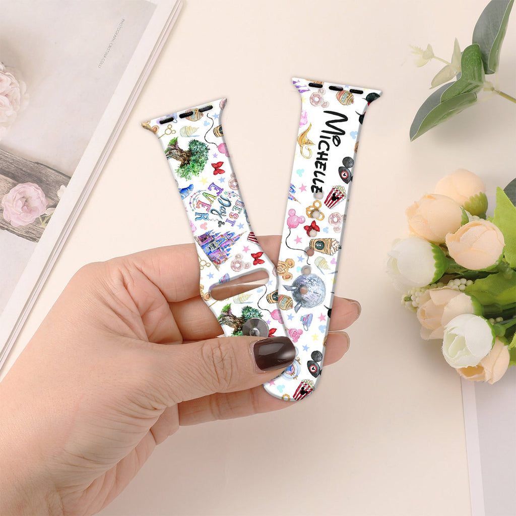 Personalized Mouse Ears Apple Watch Band Custom Name Gift Apple Watch Band GradoCreations
