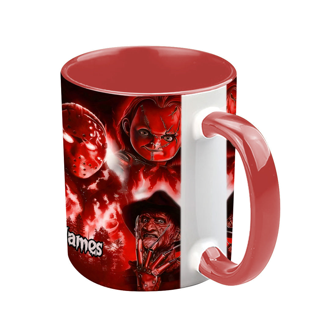 Personalized Horror Movie Accent Mug Custom Name Gift for Fans Accent Mug GradoCreations
