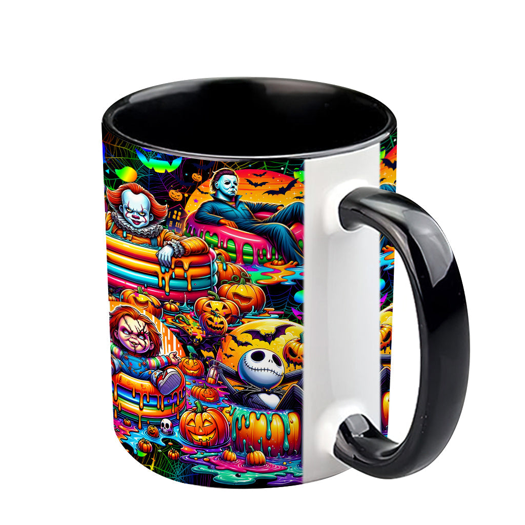 Personalized Halloween Accent Mug Custom Name Unique Gift Accent Mug GradoCreations