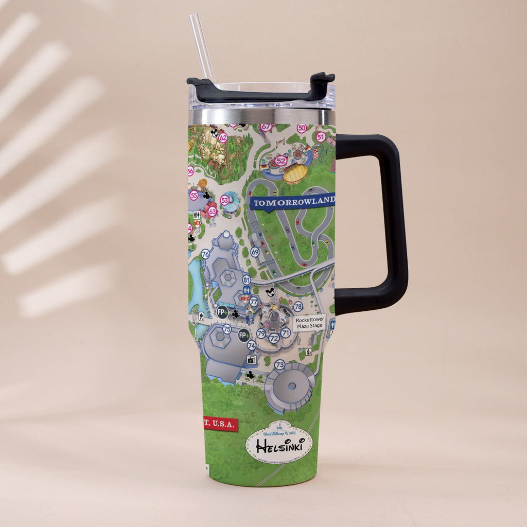 Personalized Magic Kingdom Mouse Tumbler with Handle | Unique Gift Tumbler With Handle GradoCreations
