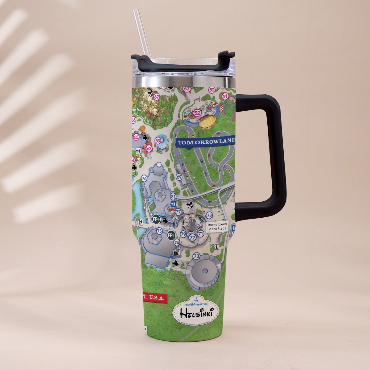 Personalized Magic Kingdom Mouse Tumbler with Handle | Unique Gift Tumbler With Handle GradoCreations