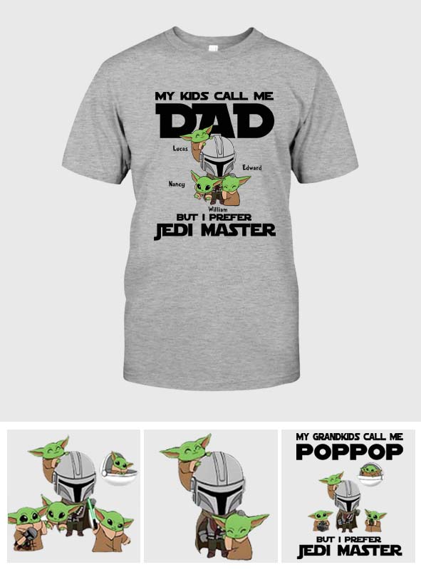 Personalized Jedi Master T-shirt & Hoodie Gift for Dad T-shirt & Hoodie GradoCreations