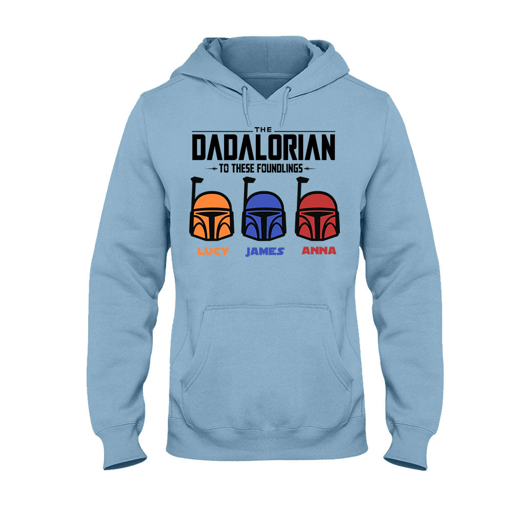 Personalized Dadalorian T-Shirt & Hoodie Gift for Dad | Custom Family Names T-shirt & Hoodie GradoCreations