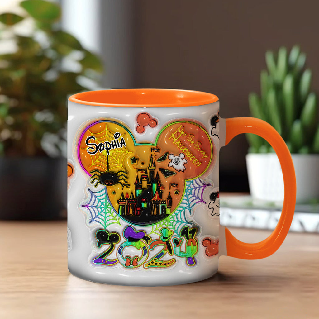 Personalized Halloween Mouse Accent Mug with Custom Name for Kids Accent Mug GradoCreations