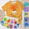 Personalized Inside Out All Over Shirt & Shorts Set for Kids All Over Shirt & Women Shorts GradoCreations