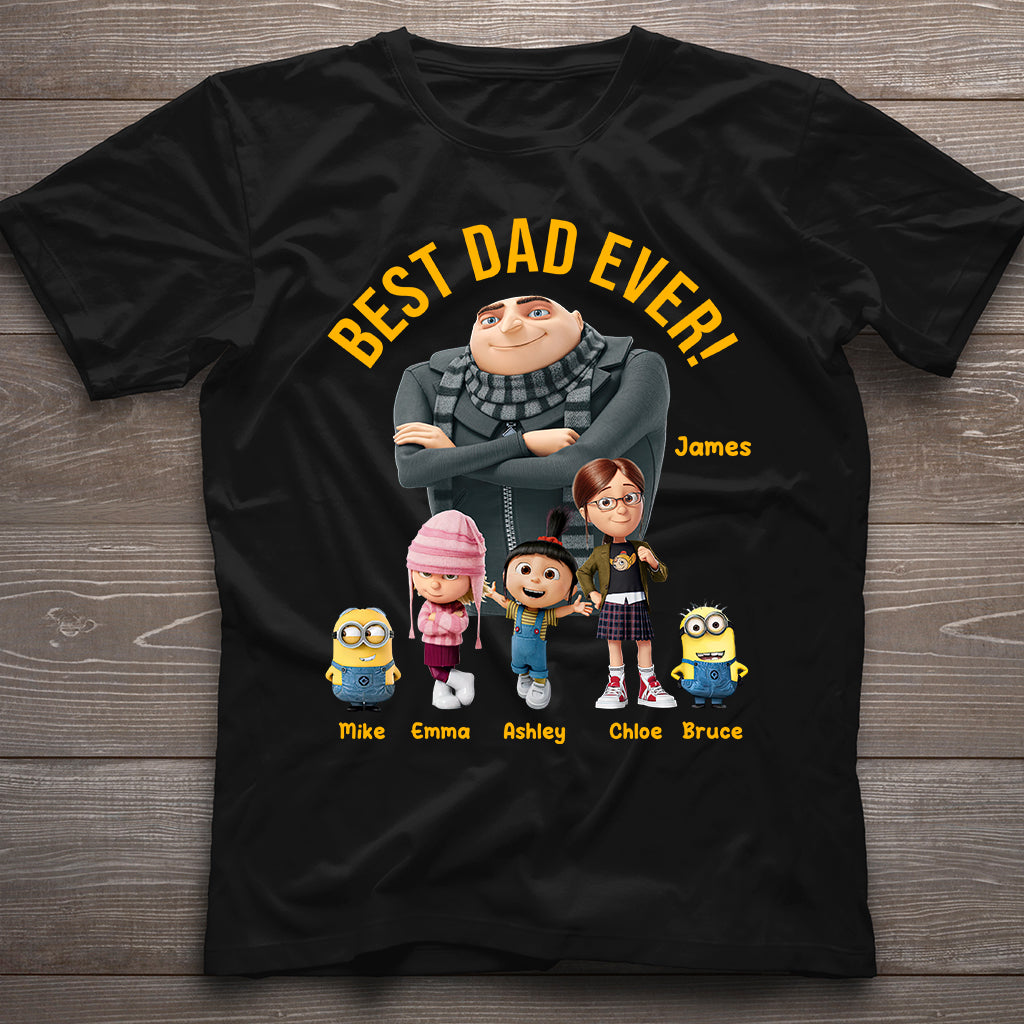 Personalized Best Dad Ever T-shirt & Hoodie Gift for Father's Day T-shirt & Hoodie GradoCreations