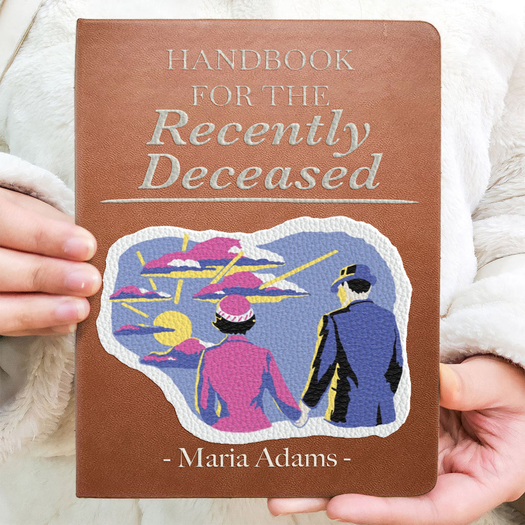 Personalized Leather Journal Handbook for the Recently Deceased Gift Idea Leather Journal GradoCreations
